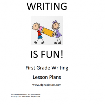 Alphakids,Inc First Grade lesson plan
