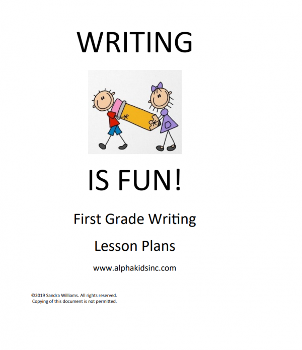 Alphakids,Inc First Grade lesson plan